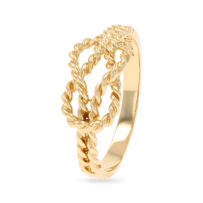 9ct Yellow Gold Twisted Love Knot Ring
