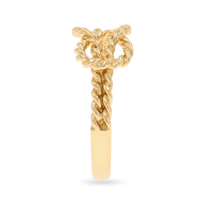 9ct Yellow Gold Twisted Love Knot Ring