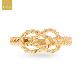 9ct Yellow Gold Twisted Love Knot Ring