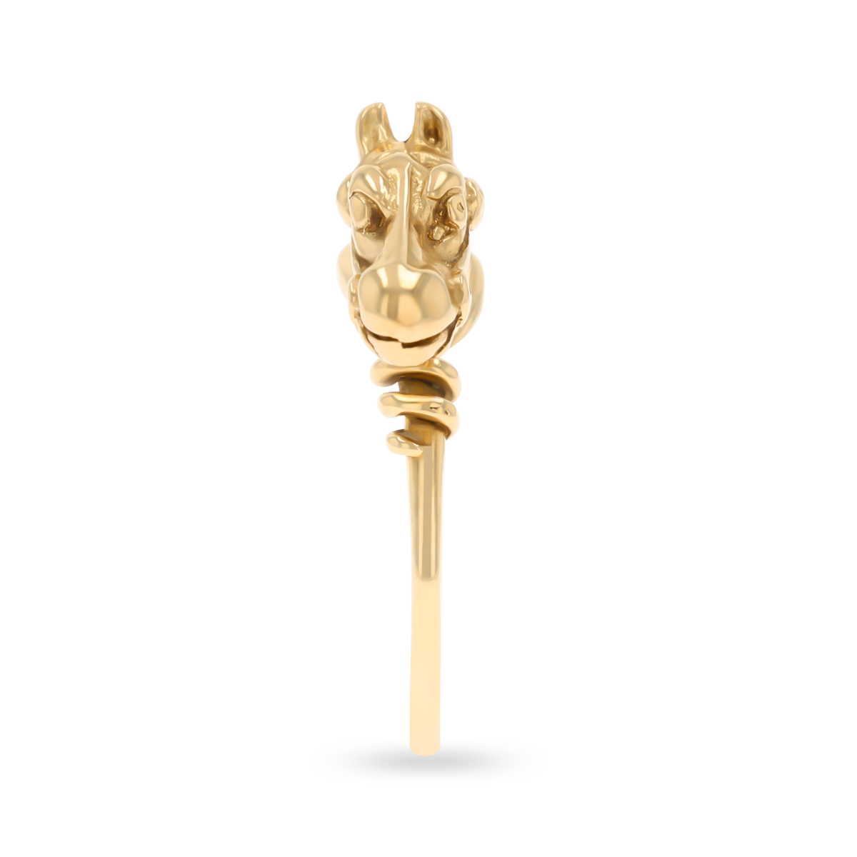 9ct Yellow Gold Equestrian Horse Ring