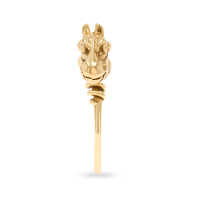 9ct Yellow Gold Equestrian Horse Ring