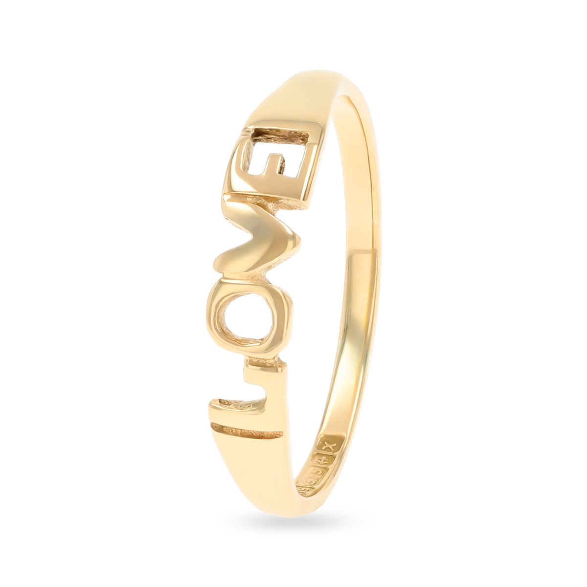 9ct Yellow Gold Love Ring