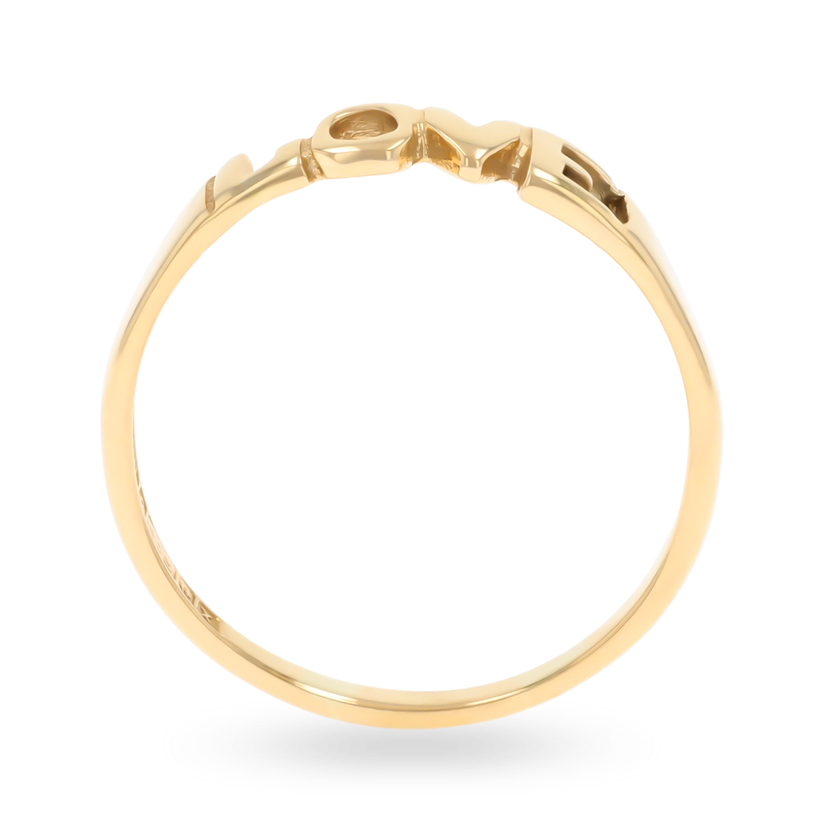 9ct Yellow Gold Love Ring