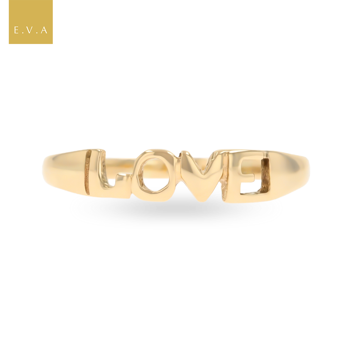 9ct Yellow Gold Love Ring