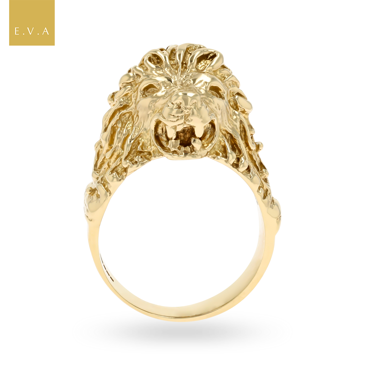 9ct Yellow Gold Lion Ring