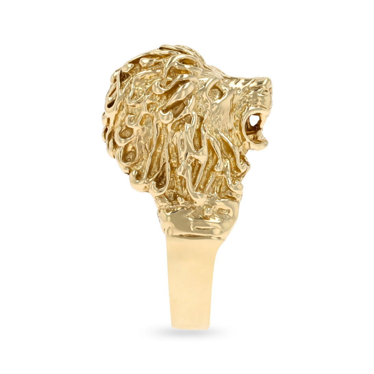 9ct Yellow Gold Lion Ring
