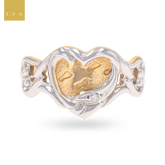 9ct Yellow & White Gold Footprint In The Sand Diamond Ring