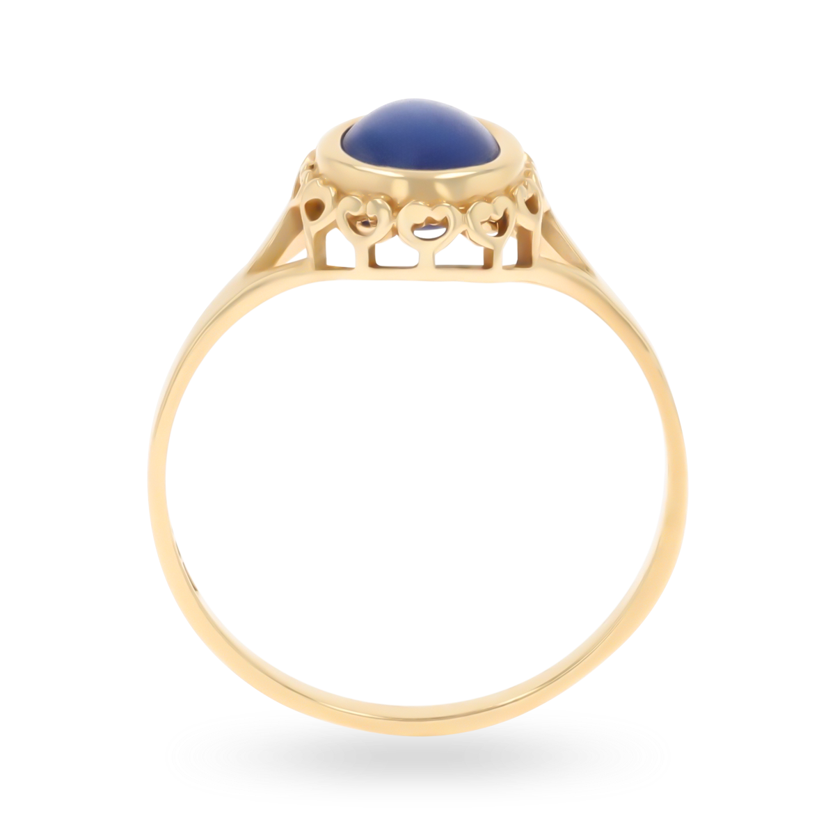 9ct Yellow Gold Synthetic Star Sapphire Ring