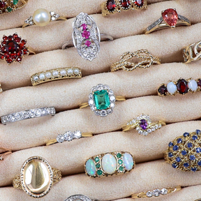 A selection of Estate, Vintage or Antique Rings.