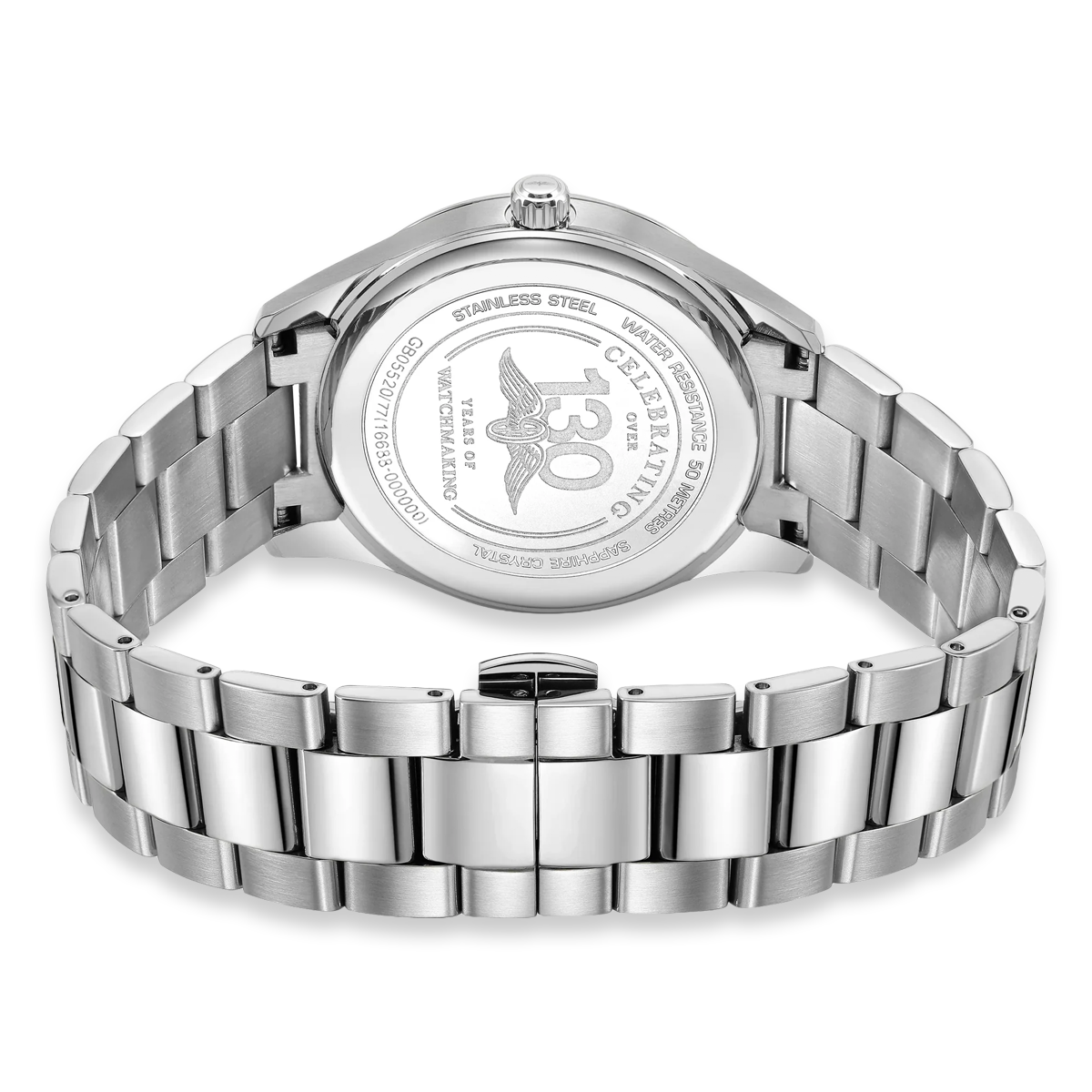 Rotary Heritage Watch, Blue Dial with Stainless Steel Bracelet - RGB05520/77