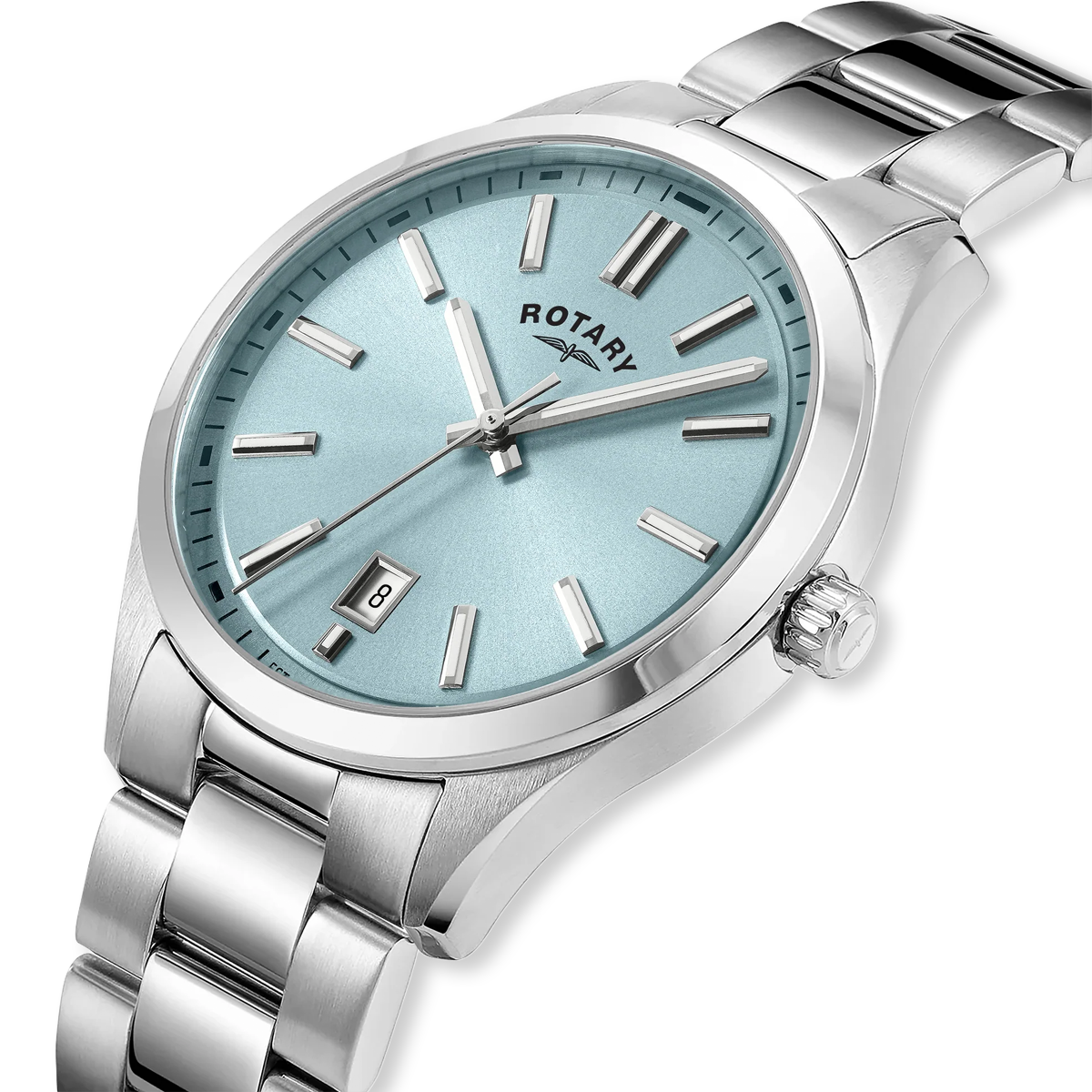 Rotary Heritage Watch, Blue Dial with Stainless Steel Bracelet - RGB05520/77