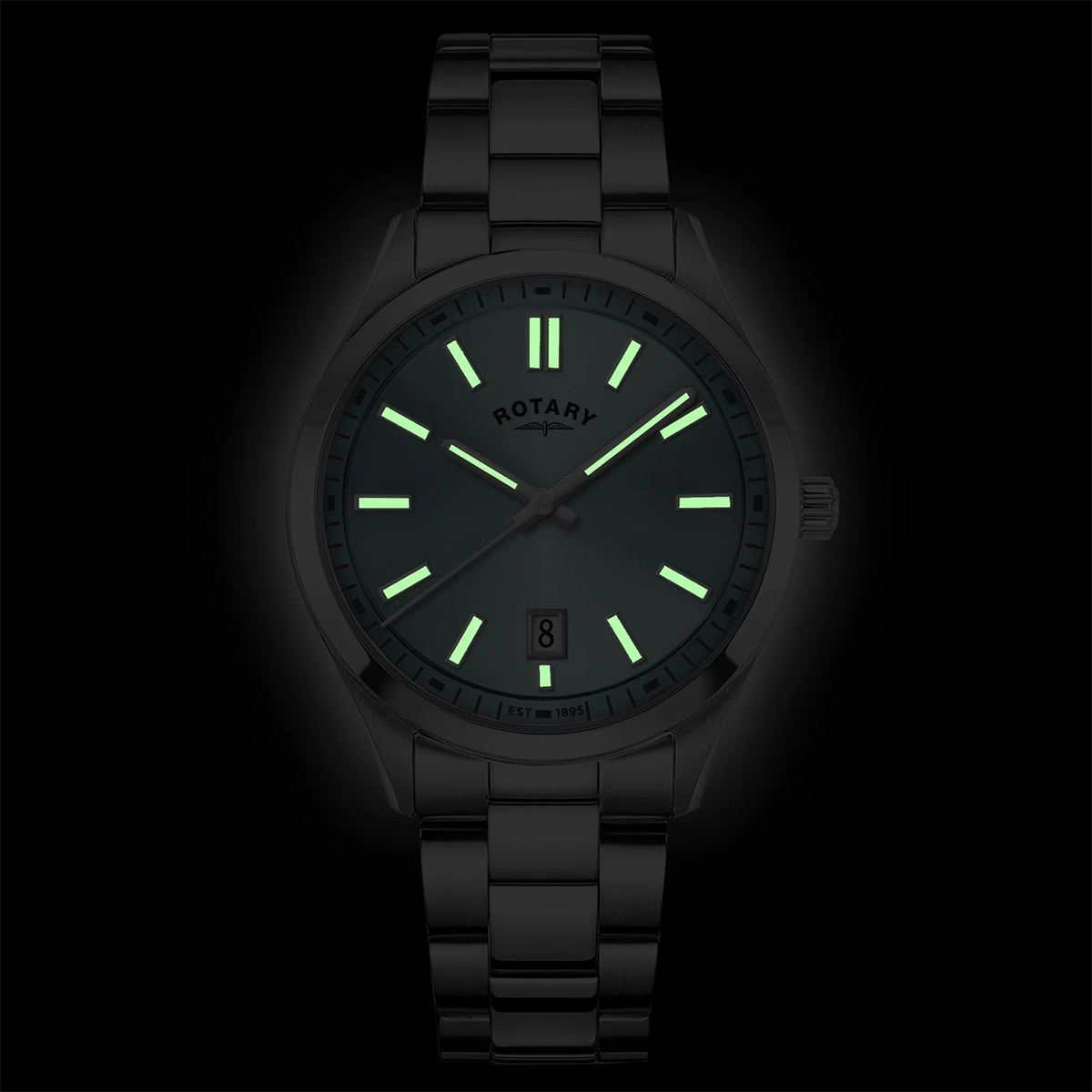 Rotary Heritage Watch, Blue Dial with Stainless Steel Bracelet - RGB05520/77