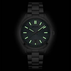 Rotary Heritage Watch, Blue Dial with Stainless Steel Bracelet - RGB05520/77