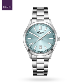 Rotary Heritage Watch, Blue Dial with Stainless Steel Bracelet - RGB05520/77