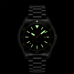 Rotary Apex 100 Watch, Black Bezel with Stainless Steel Bracelet - RGB10001/06