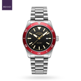 Rotary Apex 100 Watch, Red Bezel with Stainless Steel Bracelet - RGB10001/98