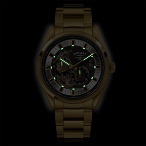 Seamatic Eclipse Automatic, Grey Dial with Gold Plated Bracelet