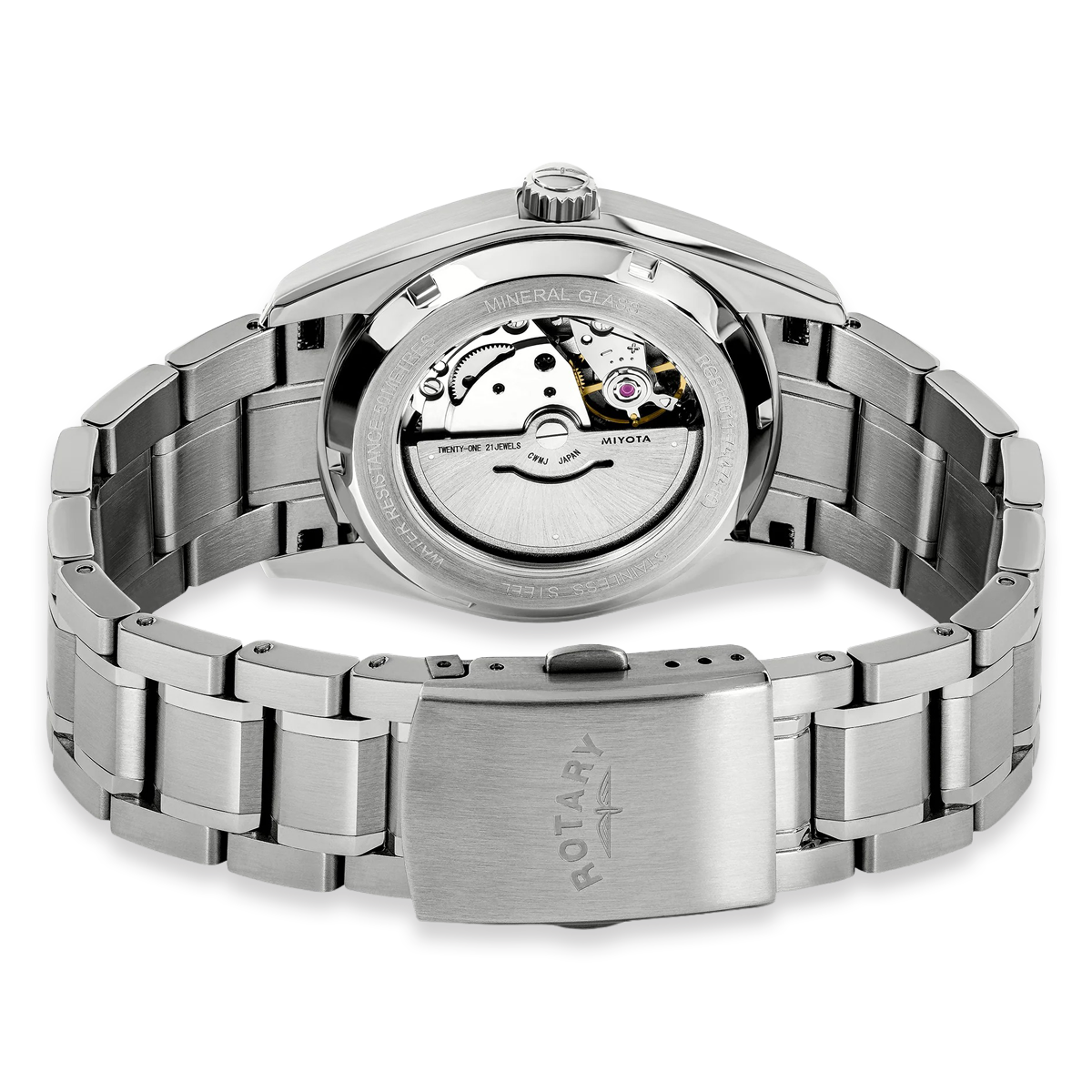 Rotary Lumen Automatic, Grey Dial with Stainless Steel Bracelet RGB10011/74