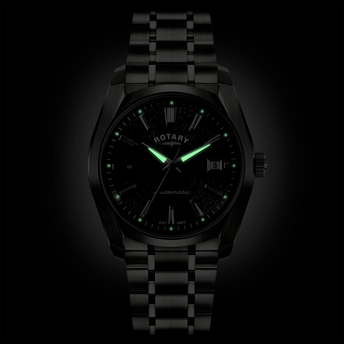 Rotary Lumen Automatic, Grey Dial with Stainless Steel Bracelet RGB10011/74