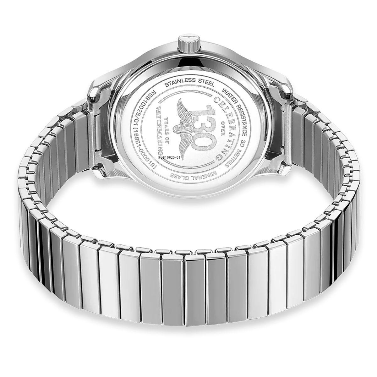 Rotary Heritage Altera, White Dial with Stainless Steel Bracelet - RGB10025/01