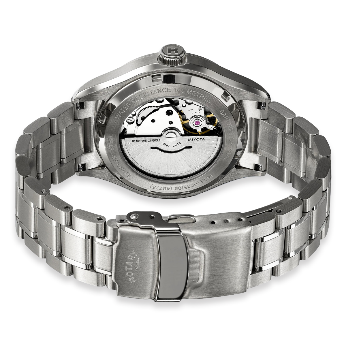 Rotary Seamatic 100 Automatic, Silver Dial with Stainless Steel Bracelet RGB10035/06