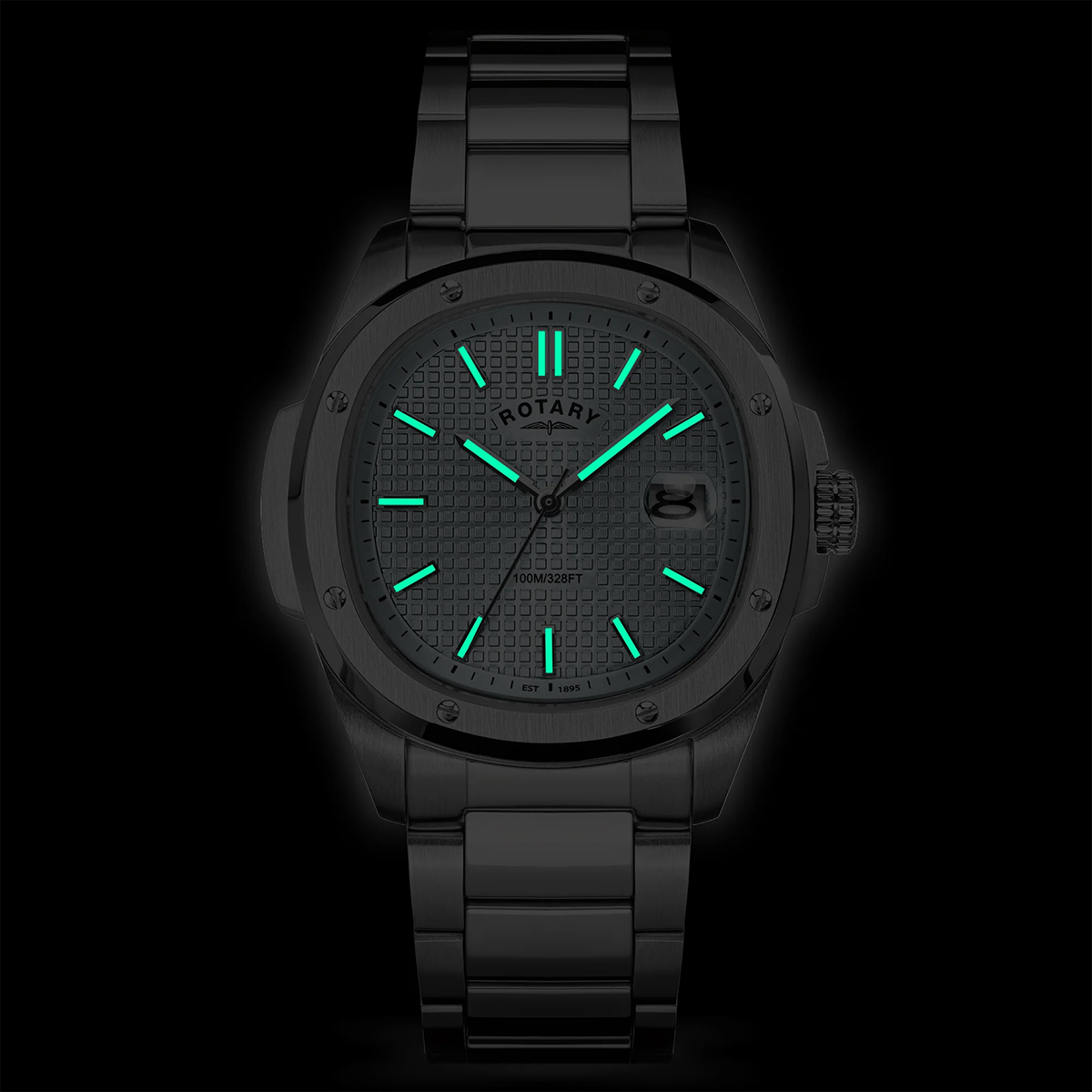 Rotary Apex 100, Light Blue Dial with Stainless Steel Bracelet RGB10077/57