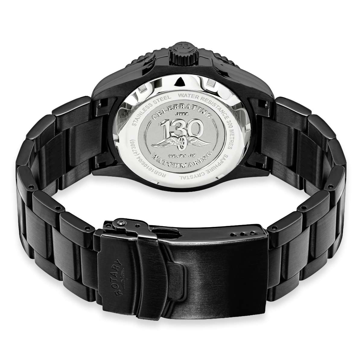 Rotary Seamatic 300 GMT Automatic, Black Edition - RGB10108/04