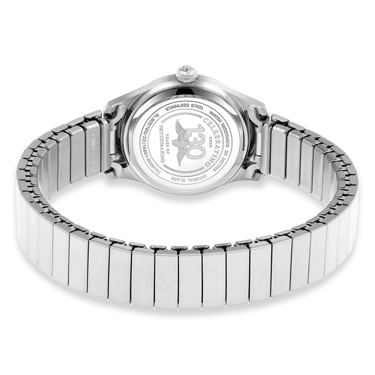 Rotary Heritage Altera, Round White Dial with Stainless Steel Bracelet - RLB05760/22
