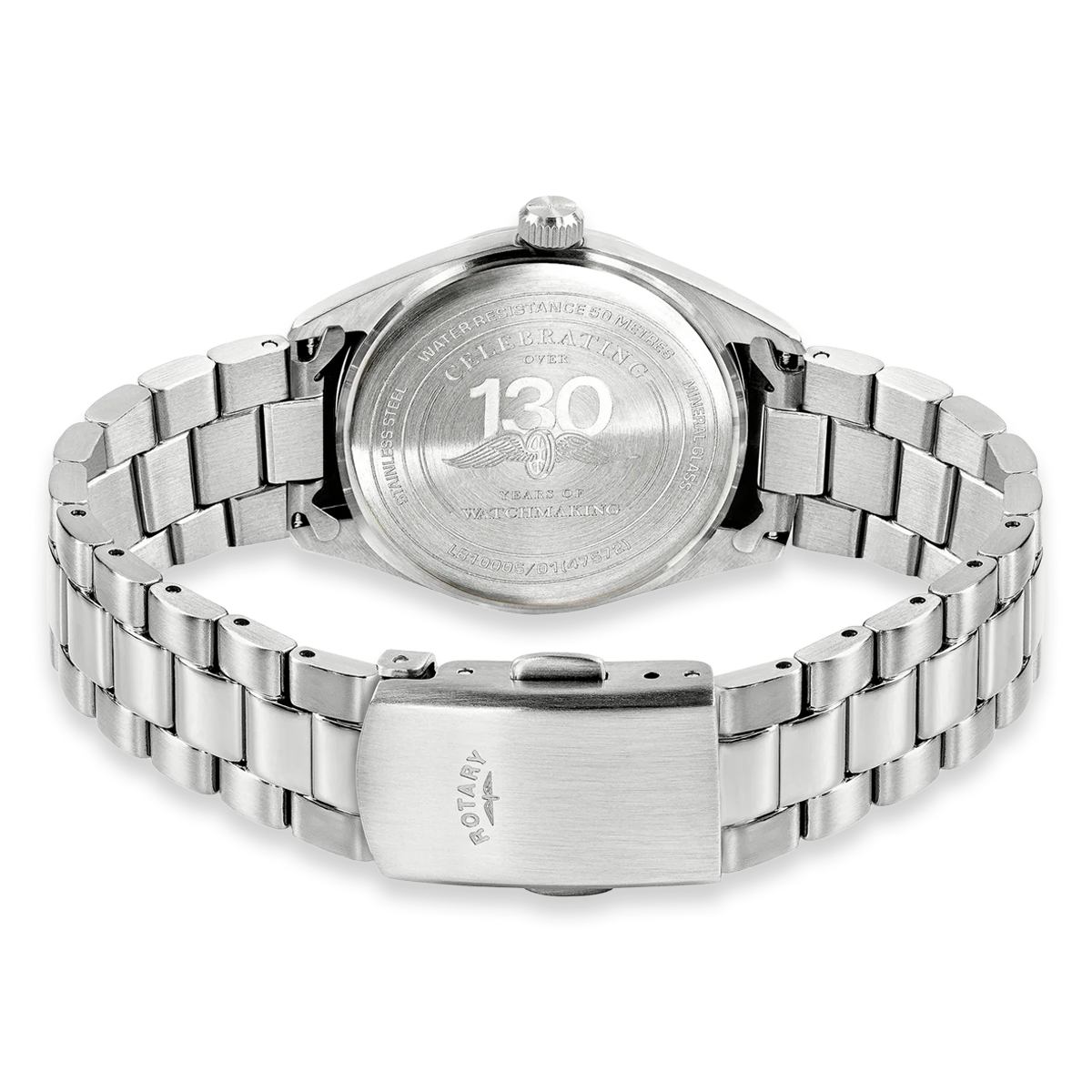 Rotary Heritage Ladies 32mm, White Dial with Stainless Steel Bracelet RLB10005/01