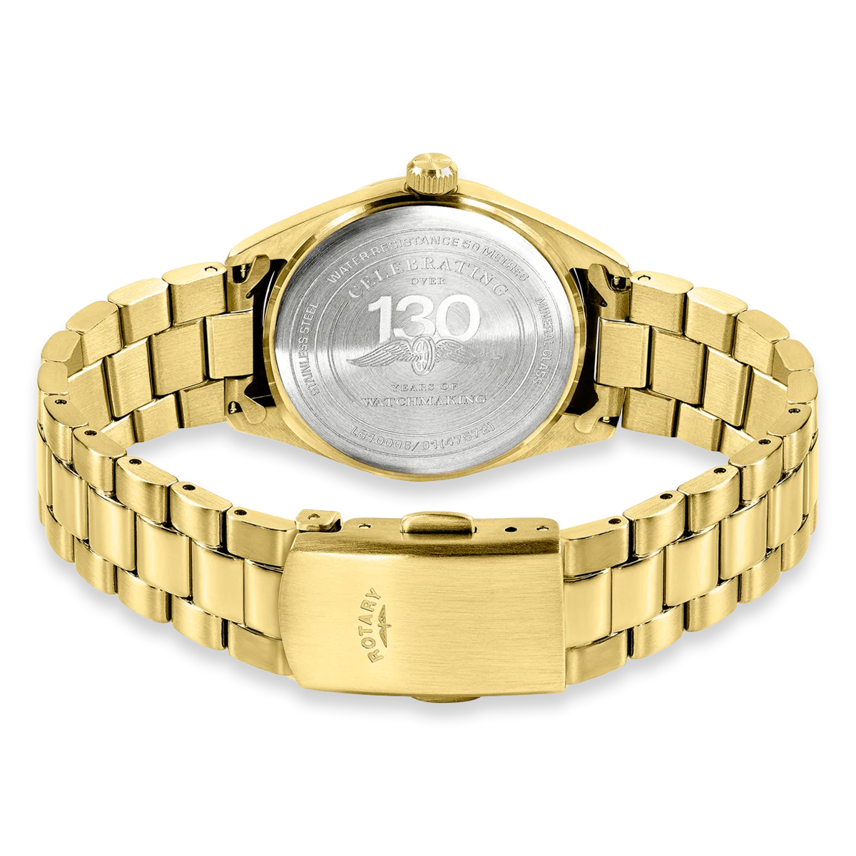 Heritage Ladies 32mm, White Dial with Gold Plated Bracelet