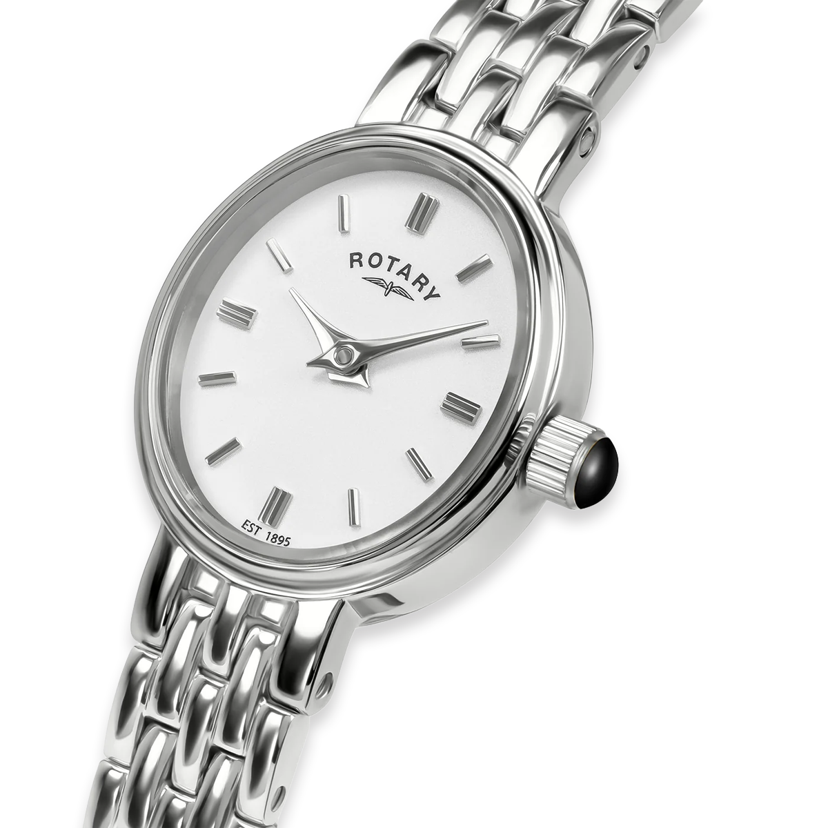 Rotary Cocktail, White Dial with Stainless Steel Bracelet - RLB10033/02