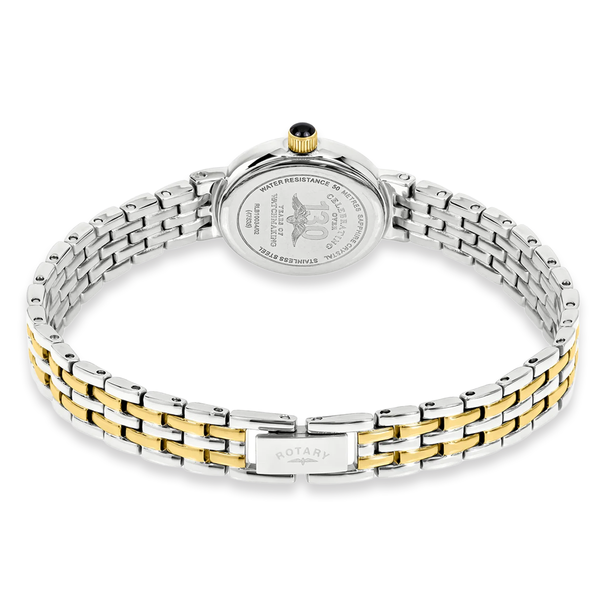 Rotary Cocktail 2-Tone, White Dial with Stainless Steel Bracelet RLB10034/02