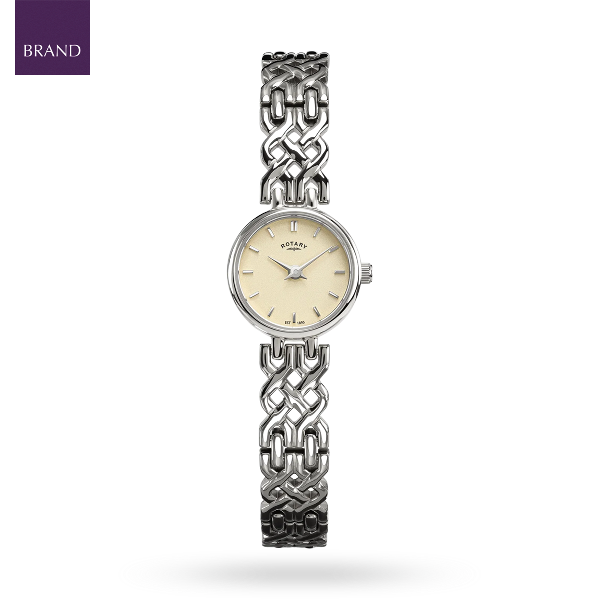 Rotary 1895, Cream Dial with Stainless Steel Bracelet RLB10045/70