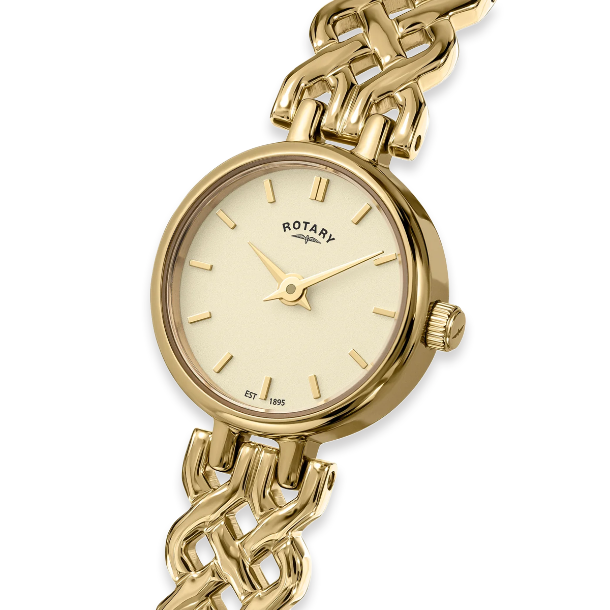 Rotary 1895, Champagne Dial with Gold Plated Bracelet RLB10046/03