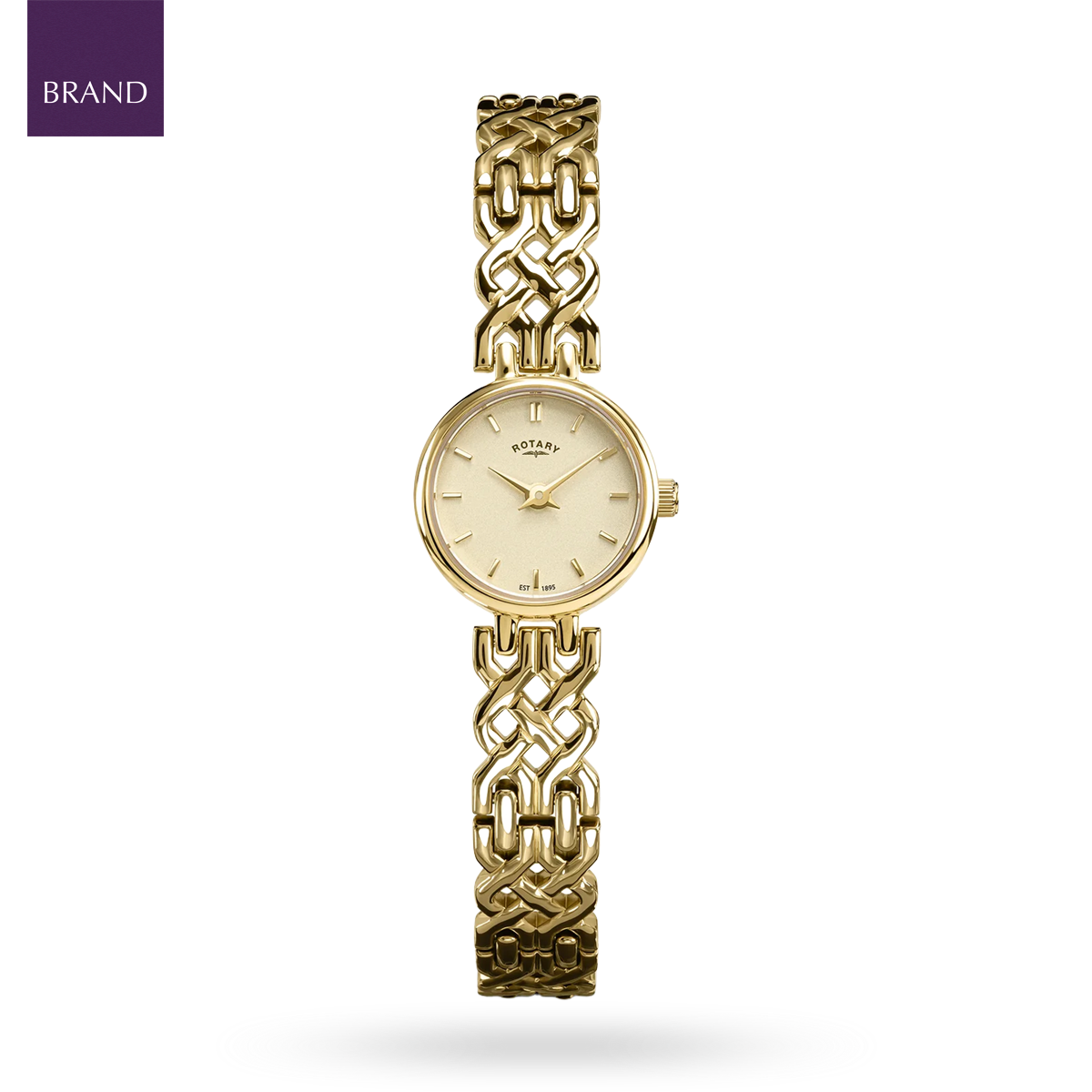 Rotary 1895, Champagne Dial with Gold Plated Bracelet RLB10046/03