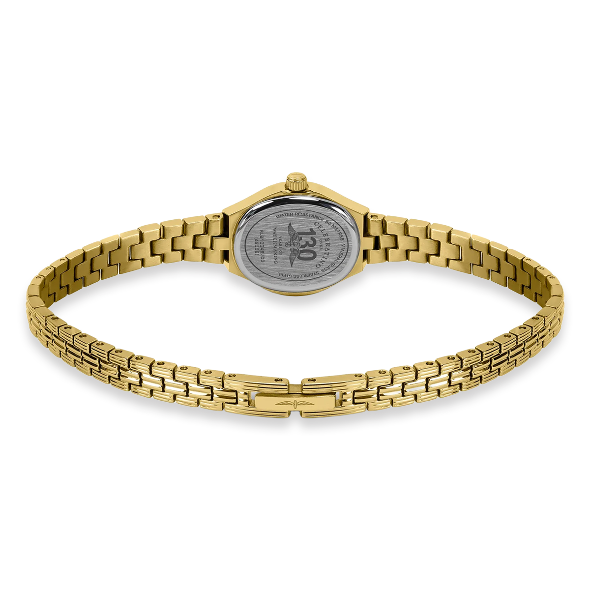 Rotary 1895, Champagne Oval Dial with Gold Plated Bracelet RLB10048/03