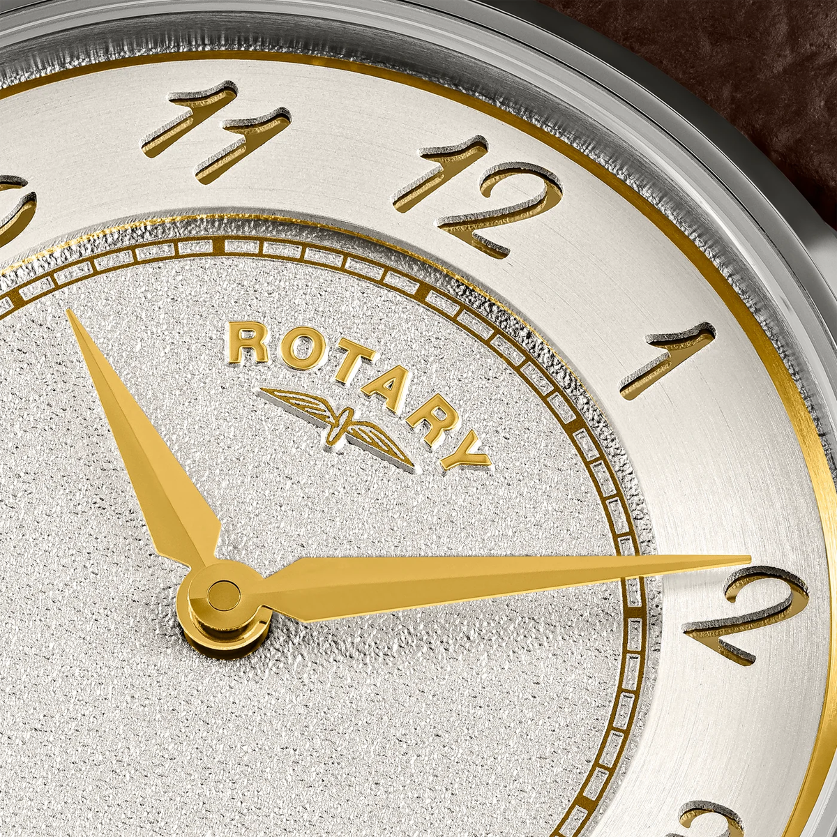 Rotary Heritage Ladies Stainless Steel, White Dial with Brown Leather Strap RLS10055/41
