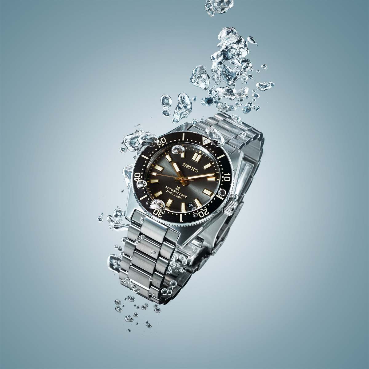Seiko Prospex 1965 Heritage Diver’s Revival 3-day 300m In Tide Grey, 100th Anniversary Edition