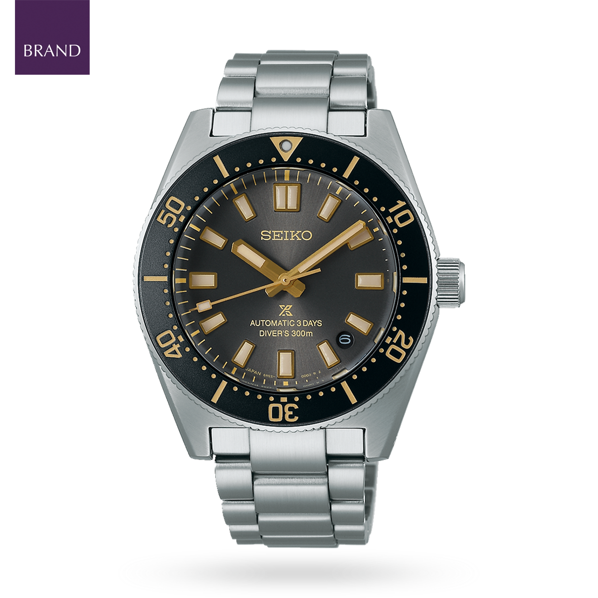 Seiko Prospex 1965 Heritage Diver’s Revival 3-day 300m In Tide Grey, 100th Anniversary Edition