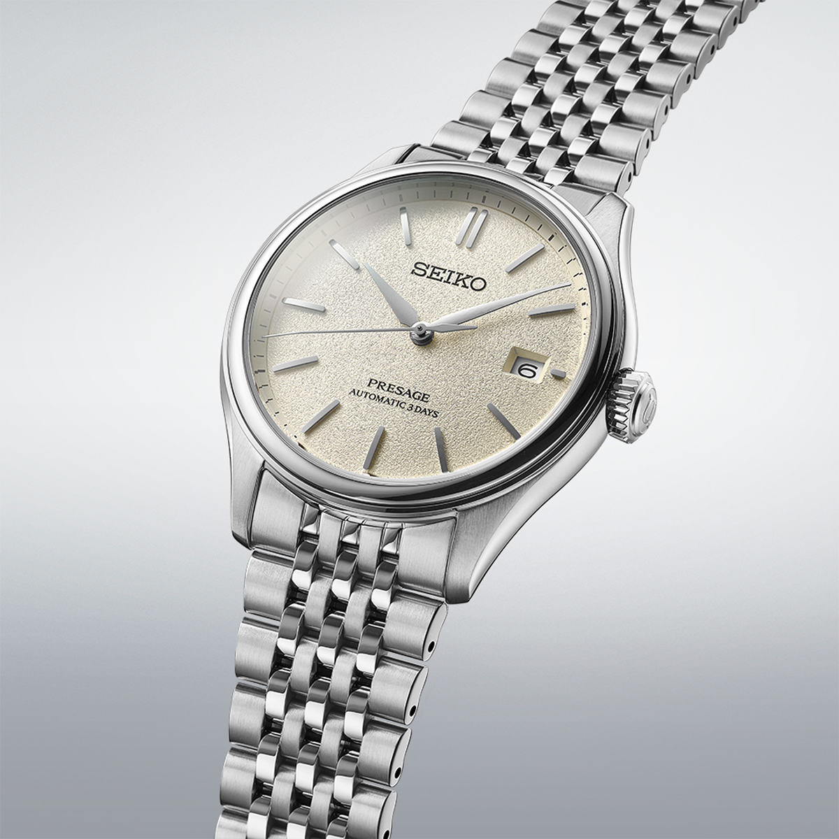 Seiko Presage Classic Series ‘Shiro-iro’, White Dial with Stainless Steel Bracelet - SPB463J1