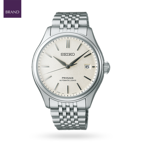 Seiko Presage Classic Series ‘Shiro-iro’, White Dial with Stainless Steel Bracelet - SPB463J1