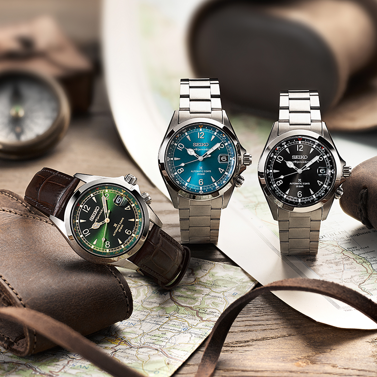 Seiko Prospex Alpinist In ‘Tealpine’, Teal Dial With Stainless Steel Bracelet  - SPB503J1