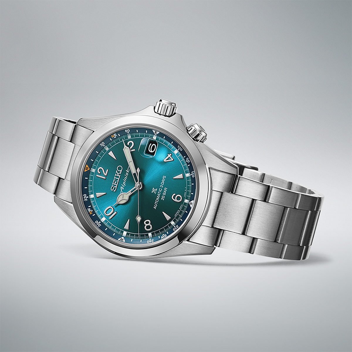 Seiko Prospex Alpinist In ‘Tealpine’, Teal Dial With Stainless Steel Bracelet  - SPB503J1