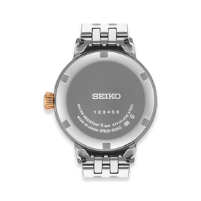 Seiko Presage Cocktail Time “Clover Club” Diamond Twist, White Dial with Stainless Steel Bracelet - SRE009J1