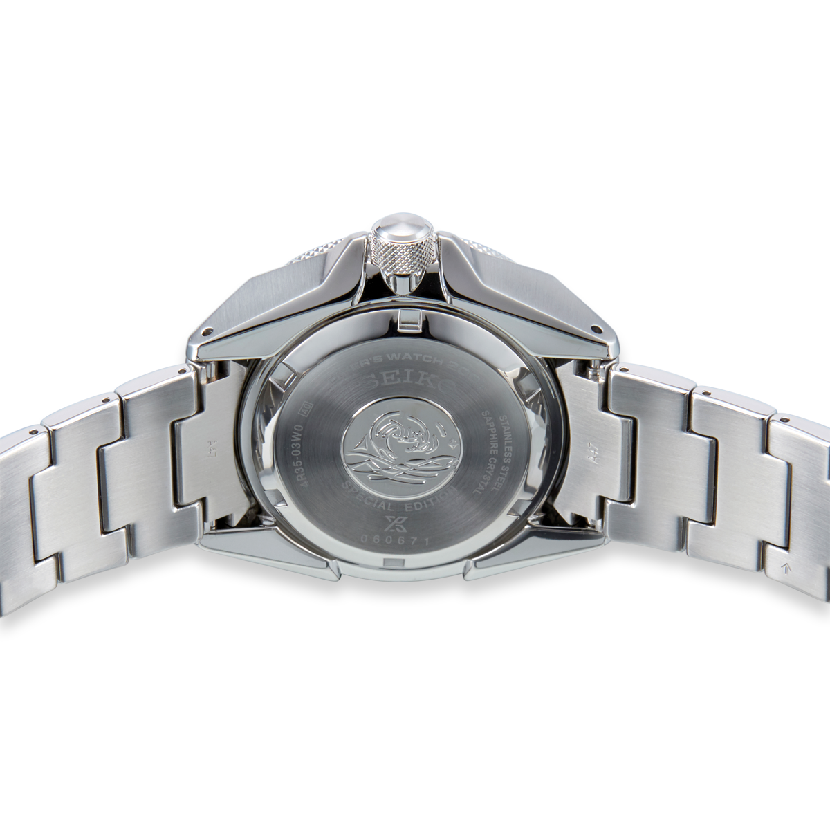 Seiko Prospex “Save The Ocean” Samurai Manta Ray, Black Bezel with Stainless Steel Bracelet - SRPE33K1