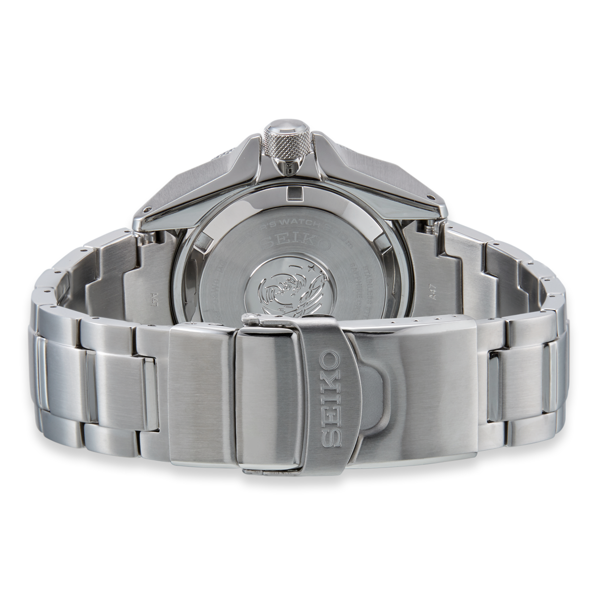Seiko Prospex “Save The Ocean” Samurai Manta Ray, Black Bezel with Stainless Steel Bracelet - SRPE33K1