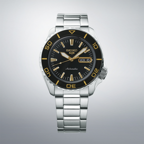 Seiko 5 Sports SKX Blacktone Redux, Black Dial with Stainless Steel Bracelet - SRPK99K1