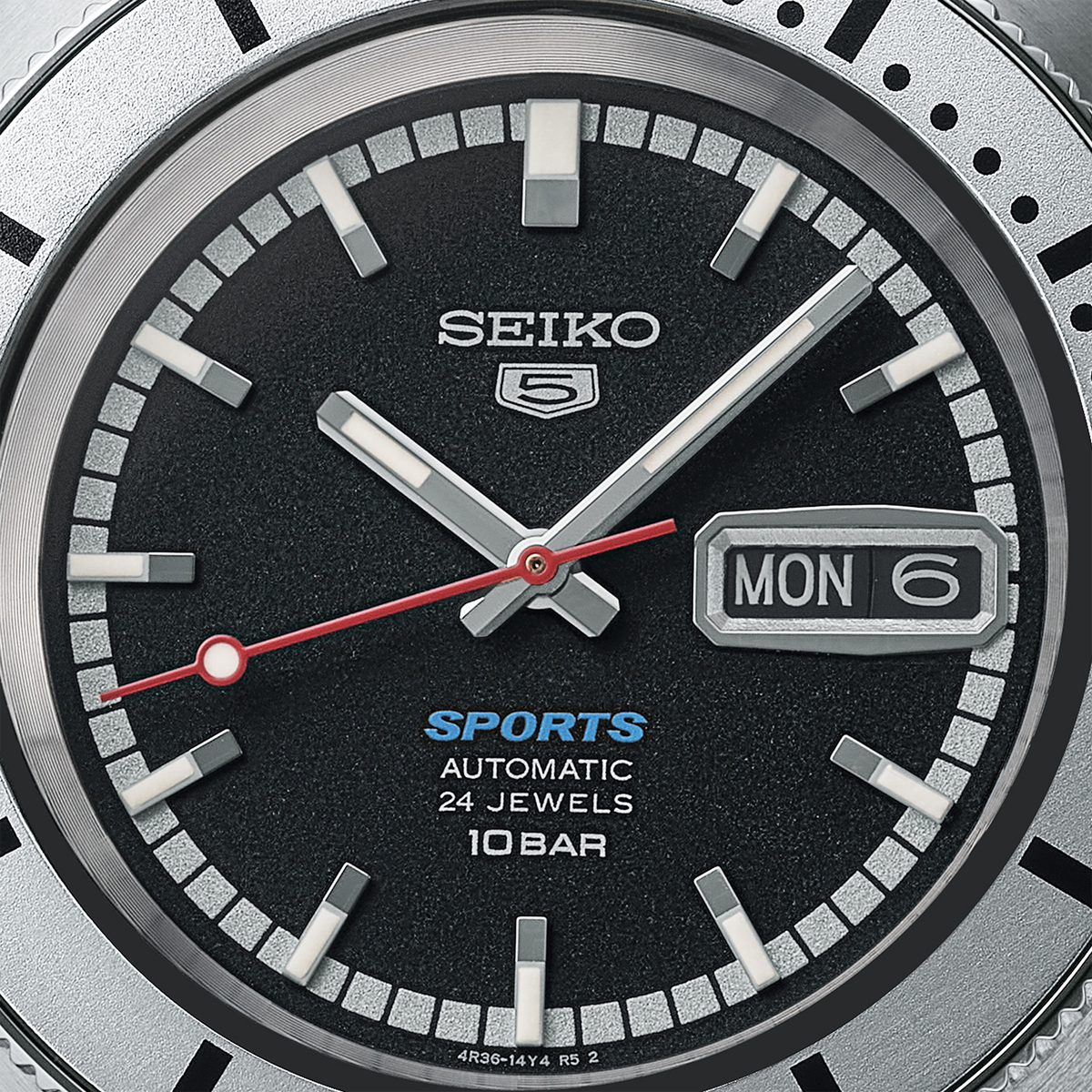 Seiko 5 Sports 'Pepper Black' 1968 Recreation Limited Edition - SRPL05K1