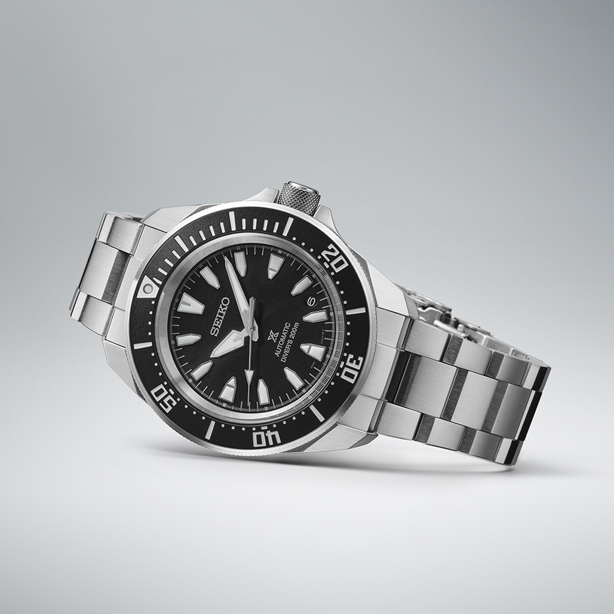 Seiko Prospex 4R Black 'Shog-urai' Diver, Black Dial with Stainless Steel Bracelet  - SRPL13K1