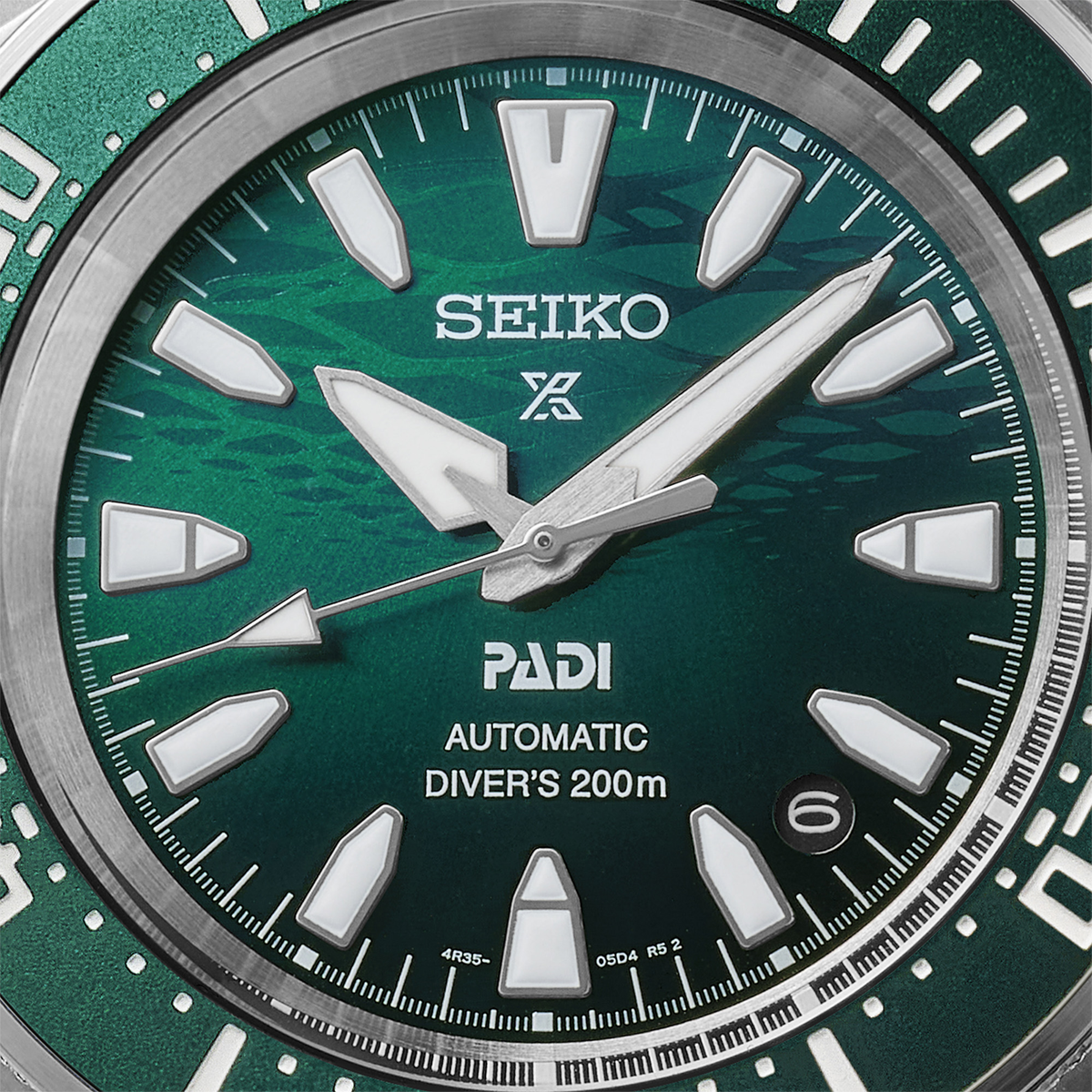 Seiko Prospex PADI 60th Anniversary 4R Compact Mechanical Diver’s Watch In Underwater Green - SRPL53K1